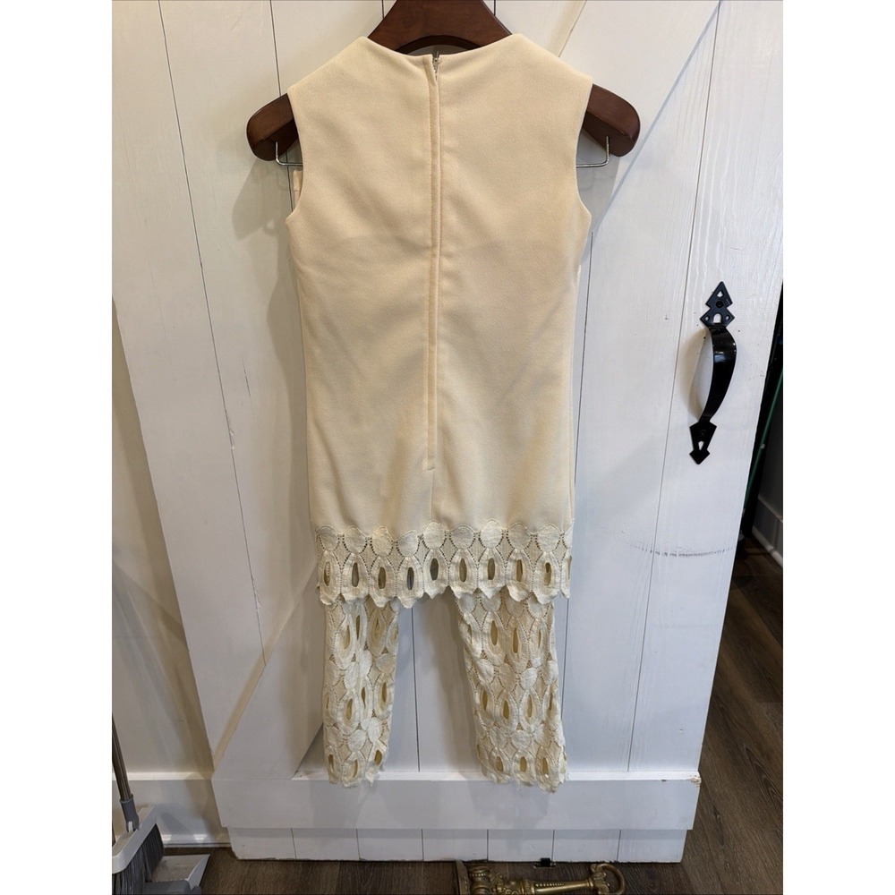 Vintage Slax n' Stuf 60s/70s Lace Pattern Pant Set - Picture 9 of 16